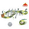 Amazon Dinosaur World Race Car Track Set Toy Educational Twisted Flexible Tracks car toys for Kids Children Toys