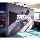 Factory Wholesale Price Trade Show Fabric pop-up display backdrop displays Fabric Pop Up Straight Media Wall