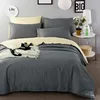Fashionable bi-color quilt, 3d bed cover set, high quality quilt sets