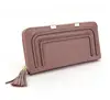 2018 Genuine Leather Women Wallet Clutch Bag Tassel Female Wallet 4 Colors Women Handbag Pouch Women Long Wallet Coin Purse