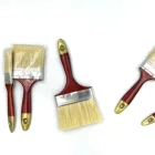 4 inch 100mm Fox tail red plastic handle tinplate bristle paint brush supports OEM factory to produce made in China