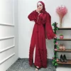 2019 Casual Muslim Clothing Dubai Women Abayas Large Size Islamic Open Front dress