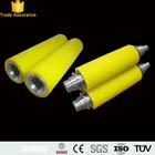Wear-resisting PU lamination polyurethane rice mill rubber coated plastic roller with steel shaft for conveyor system