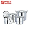 glass cover soup pot cooking camping cookware set for kitchen