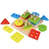 Rolimate toy non-toxic sorting skills Geometric Blocks Stacking Games baby toys educational wooden toys Puzzle Toddler Toys