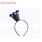 3D Crown/tiara glitter Aliceband/Headband elastic hairband for children