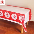 Amason Wholesale Plastic Cover Customization Table Cloths Christmas Oil Proof Table Covers