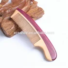 Natural Wood Hair Brush Handmade Wood Beard Portable Pocket Comb