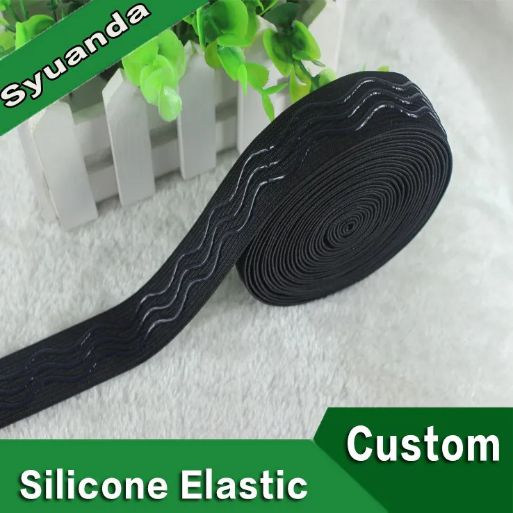 Best Sale Gripper Wave Stripe Silicone Elastic Tape For Clothing Buy