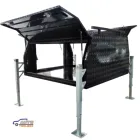 Waterproof Aluminum Powder Coat Truck Tool Box Truck Canopy with three doors BH-C2100JB