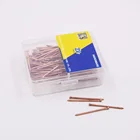 Good quality small package factory produce Q195 red brass plated round head bright shank common steel nails