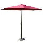 outdoor umbrella hand-cranking waterproof cantilever garden beach restaurant patio sun canvas parasol iron umbrella