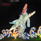 Outdoor Playground Decoration LED Lighting Dinosaur Shape