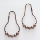 2.3x68MM Red Bronze Metal Shower Curtain Ring Hook