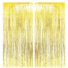 1x2m Metallic Tinsel Foil Fringe Curtain Party Photo Booth Props For Party Decorations