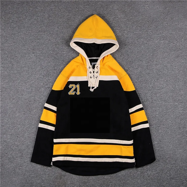 hockey hoodies with laces custom