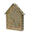 Walmart Factory Audit Christmas MDF Tree Shape Funny Stand Led wooden box light
