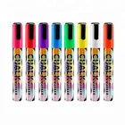 Non-porous Surfaces Professional 8 Colors Light Board Pen Liquid Chalk Dry Erase Marker Set