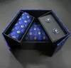 oem branded mens silk tie cufflink gift set