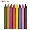 8 Pack Colored Paper Wrapped Round Stubby Crayon