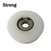 OEM Plastic Round Groove Nylon Pulley Wheel Roller With Ball Bearing