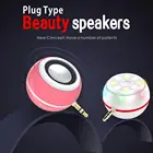 plug & play mini speaker with 3.5 mm jacket for mobile phone LED selfie light speaker