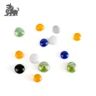 Wholesale top quality colorful round crystal glass stone