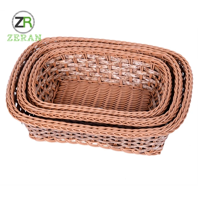 wholesale handmade fruit vegetable display small wicker basket