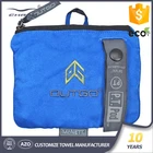 Distinctive custom embroidery logo gym fitness towel/microfiber gym towel