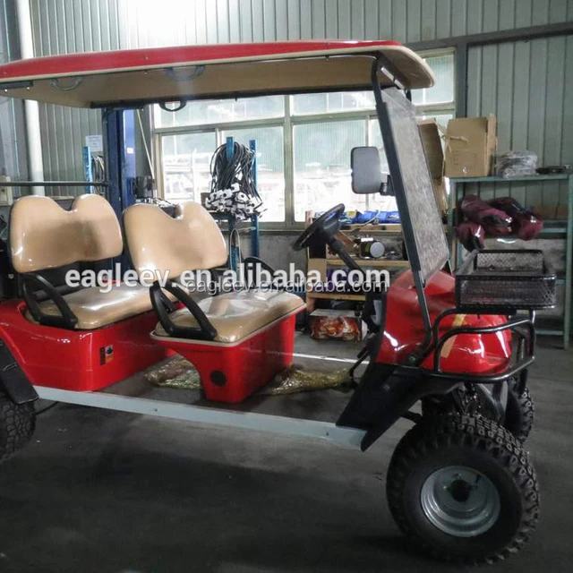 electric vintage golf carts, 4 seats with rear cargo box EG2040T