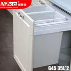 35L*2 Kitchen Concealed Pull Out Sorting Trash Bin Garbage Can
