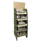 China suppliers supermarket equipment 5 layers pop hot sale cosmetic display stands for products wood design shop rack