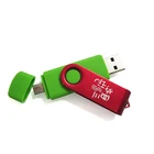 High quality swivel twist otg usb flash drive 2.0 3.0 for iphone ipod 2 in 1 2GB to 32GB custom logo bulk