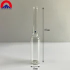 5ml empty clear drug ginseng glass pharmaceutical ampoule bottles