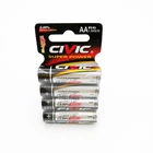 R6 AA Civic Battery 1.5V Zinc Carbon Insert Card