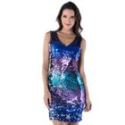 Korean Clothes Women Casual Sleeveless Tank Top T-shirt Sequin Dress