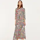 Latest cotton sleeveless ladies printed maxi dress summer