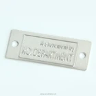 Cheap Aluminum Custom Logo Embossed Metal tag With Punching Holes