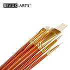 Oil And Acrylic Use Educational Hog Bristle Paint Brush Set With Value Pack