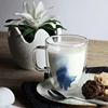 Advanced heat-resistant 2019 transparent mini borosilicate milk/coffe cup