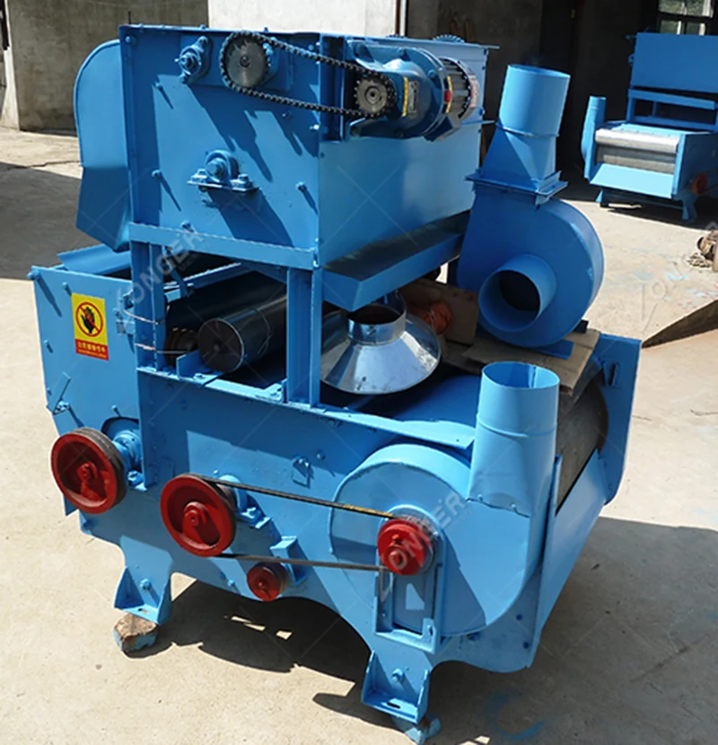 New Designed Saw Type Raw Cotton Ginning Machine Price Roller Gin Ginned Cotton Cleaning Machine Roller Ginning