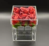 Beautiful acrylic waterproof 9 holes flower display box, Handmade Vase Decorative Square Flower