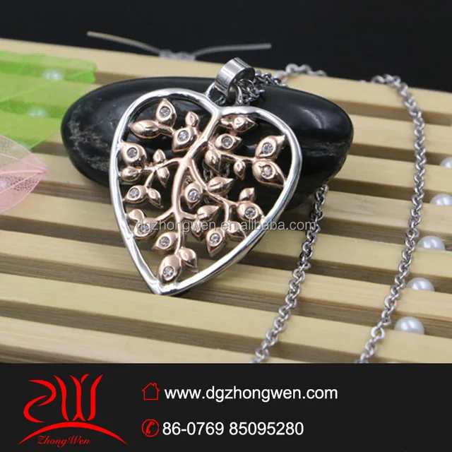 personalized gifts item gold filled jewelry two tone tree of