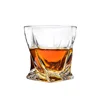 Bar Accessories Clear Crystal Whiskey Glass Delicate Scotch Shot Glass Amazon Best Seller Twist Whiskey Glassware Gift Set