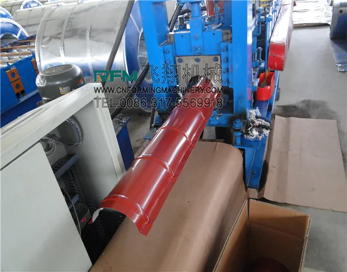 camber ridge cap roof tile roll forming machine
