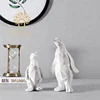 Small cheap table ocean style funny ceramic animal craft penguin figurine