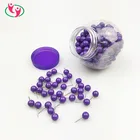 Ideal for Home & Office Use Purple Color Plastic Beads Head Marking Push Pins