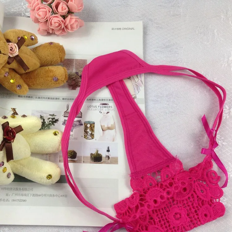 Stock Valentine's Day roses Embroidery transparent sey bandage g strings thongs women panties underwear lace briefs erotic g-str