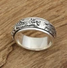 925 sterling silver Chinese Dragon Rotating Ring Dragon Turn for Men