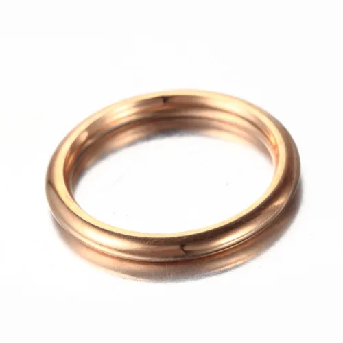 Plain Band Wedding Band Stacking Minimalist Midi Gold Thumb Simple Ring